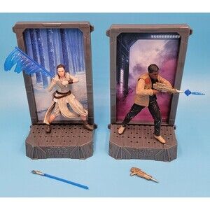 Hasbro Star Wars The Black Series Titanium Series Finn And Rey Starkiller Base